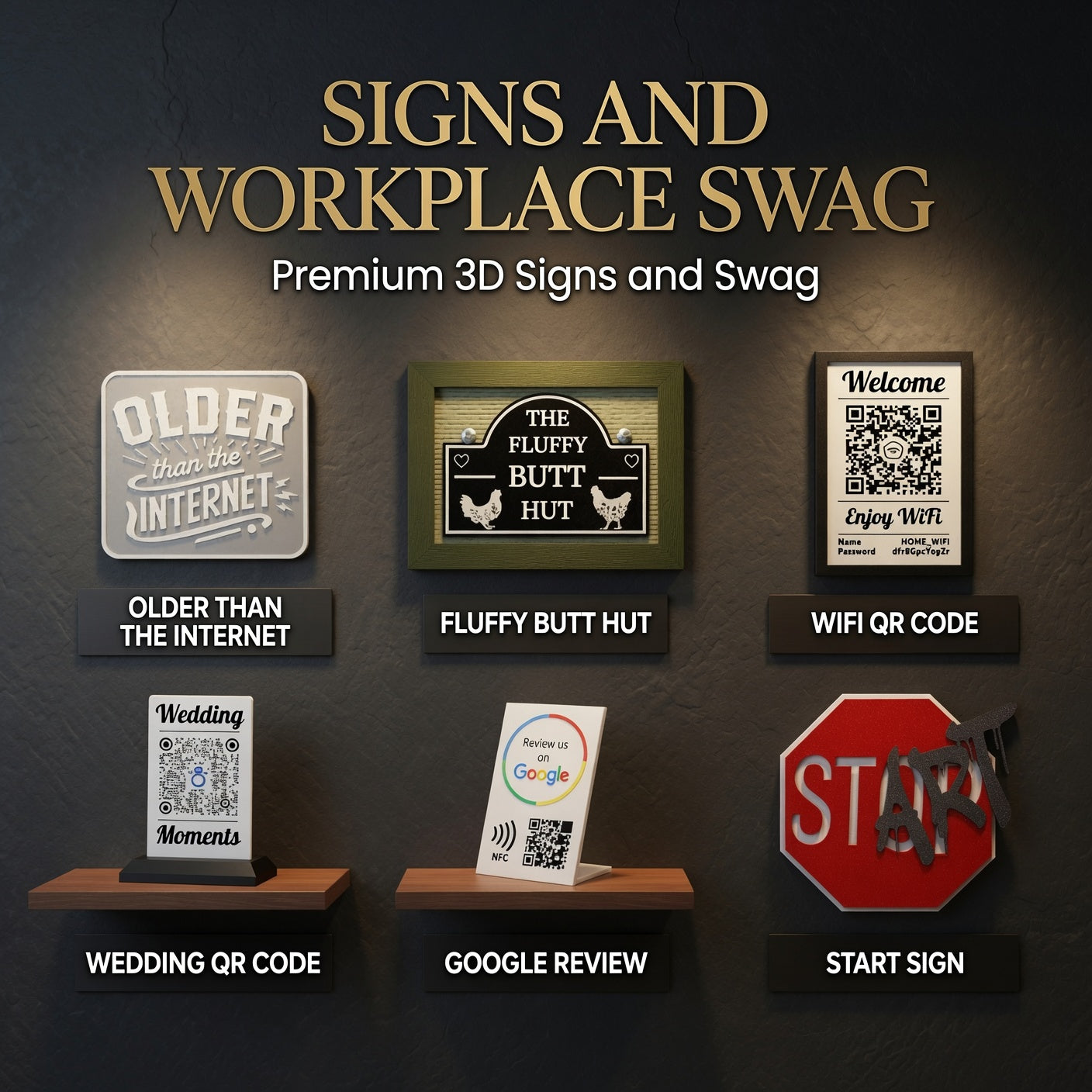 Funny Signs & Desk Stuff