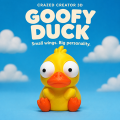 Googly Duck – Posable Eyes 3D Printed Desk Toy